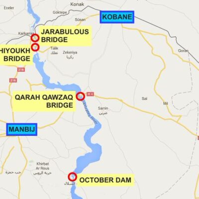 Objectifs des QSD entre Alep et Kobané.