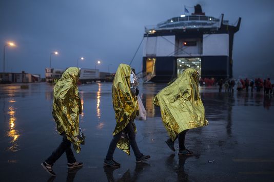 Migrants à Lesbos