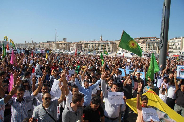 Manifestation des Kurdes de Marseille