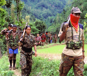 Guérilleros maoïstes en Inde