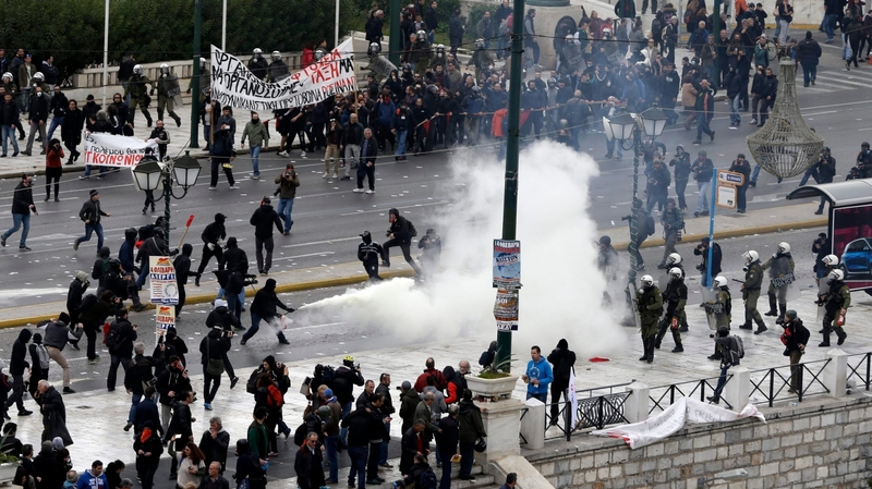 Affrontements à Athènes