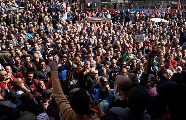 La manifestation des médecins au Caire