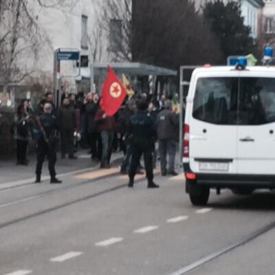Devant le consulat turc de Zurich
