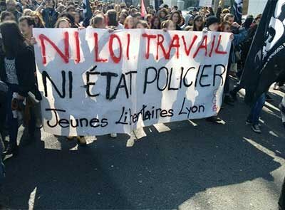 Manifestants à Lyon