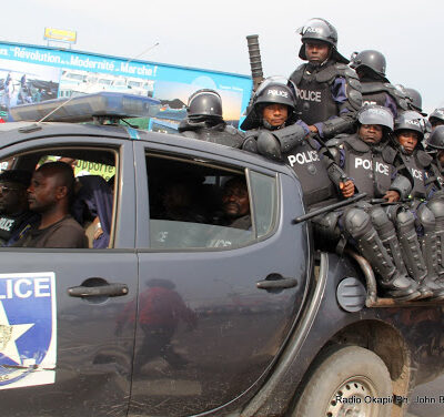 Membres de la PNC (Police Nationale Congolaise)