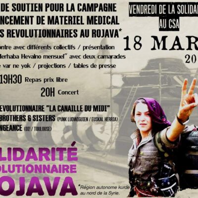 Soirée solidarité avec le Rojava