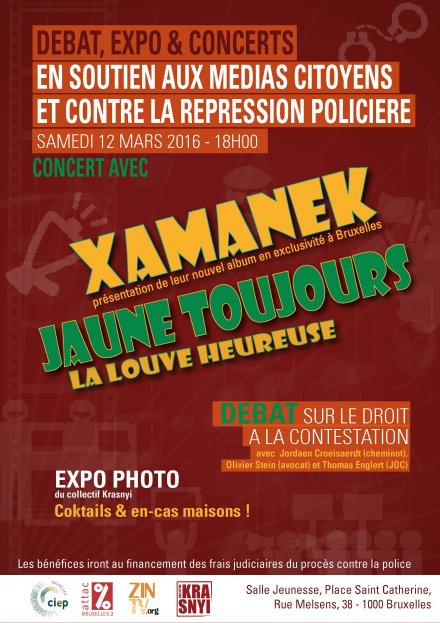 Soirée contre la répression ce soir