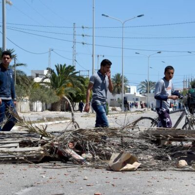 Barricade aux îles Kerkennah