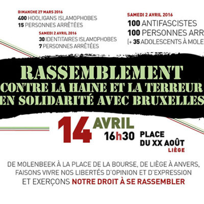 Pour le droit de se rassembler contre la haine et la terreur