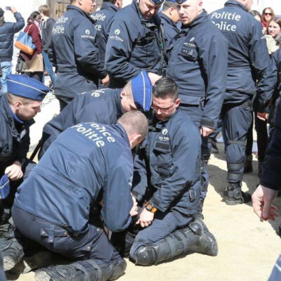 Arrestation au mont des arts