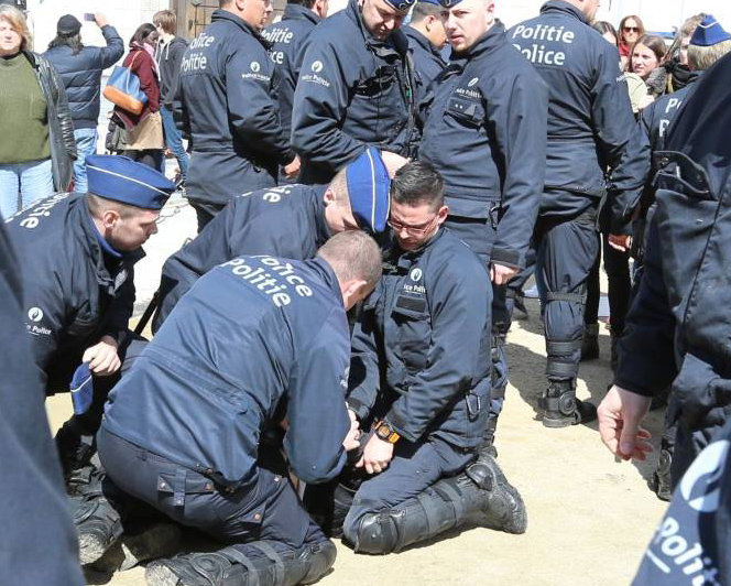 Arrestation au mont des arts