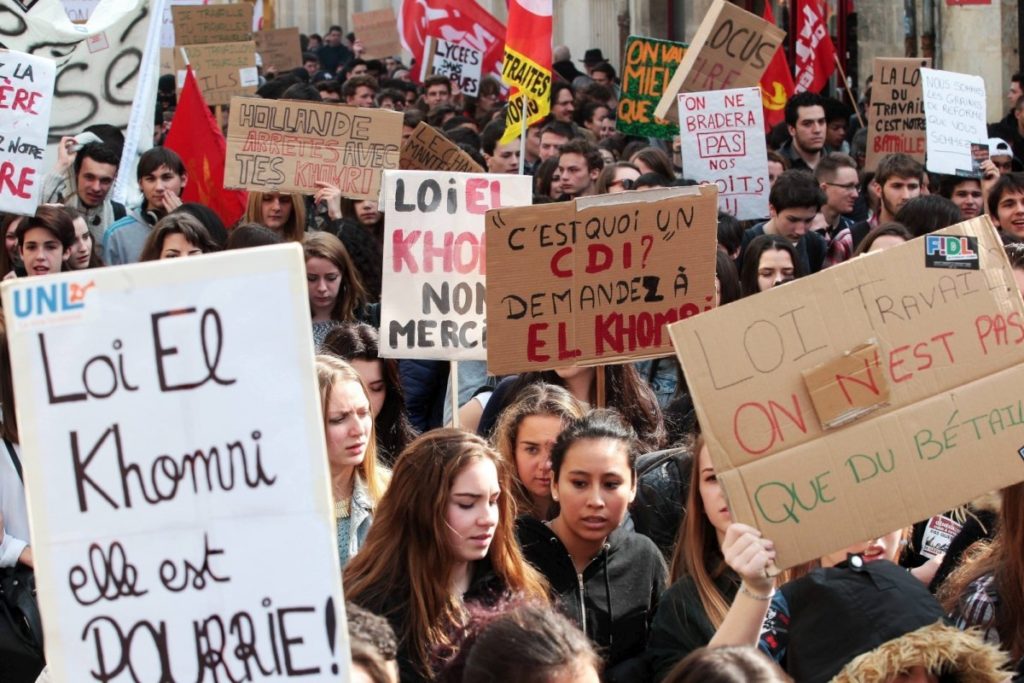 Manifestation lycéenne contre la loi Travail
