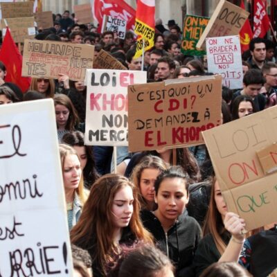 Manifestation lycéenne contre la loi Travail
