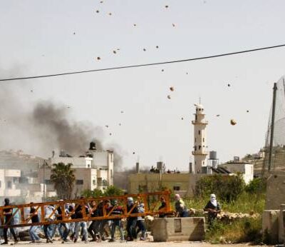 Caillassage à Hébron