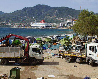 Le No Border Kitchen détruit