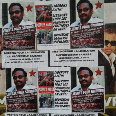 Affichage pour le meeting de ce vendredi