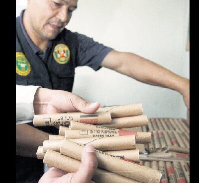 La dynamite destinée à la guérilla