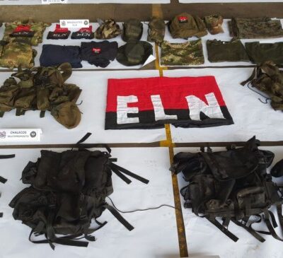 Une partie des équipements récupérés par les militaires