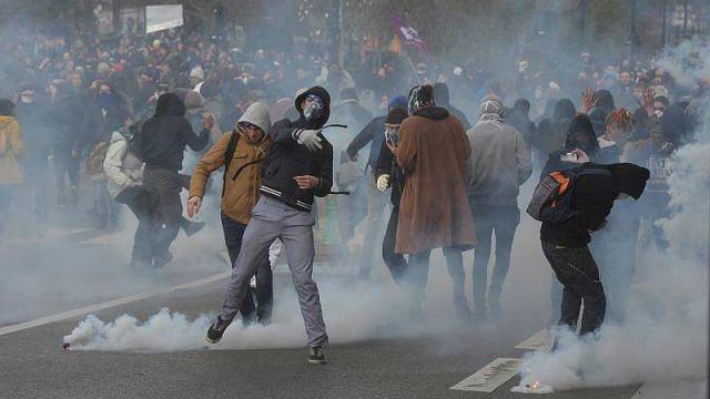 Les affrontements de Nantes