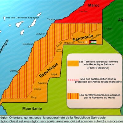 Carte du Sahara occidental