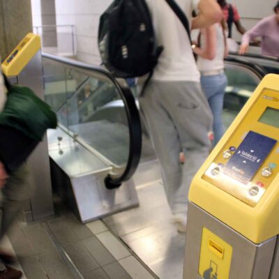 Une des bornes visées par le sabotage d'hier