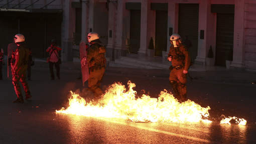 Affrontements ce dimanche soir à Athènes