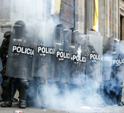 Affrontements à Bogota