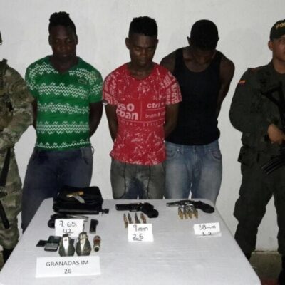 Les trois membres de l'ELN arrêtés ce dimanche