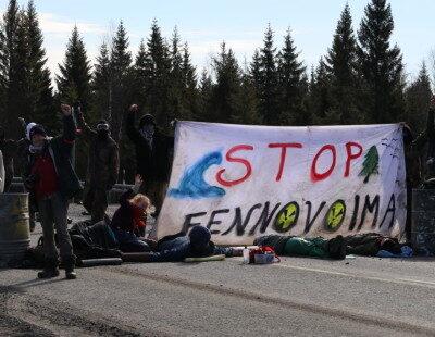 Blocage de route à Fennovoima