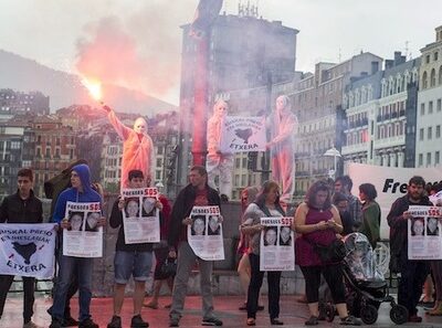 Un précédent rassemblement (le 21 mai) devant la prison de Fresnes
