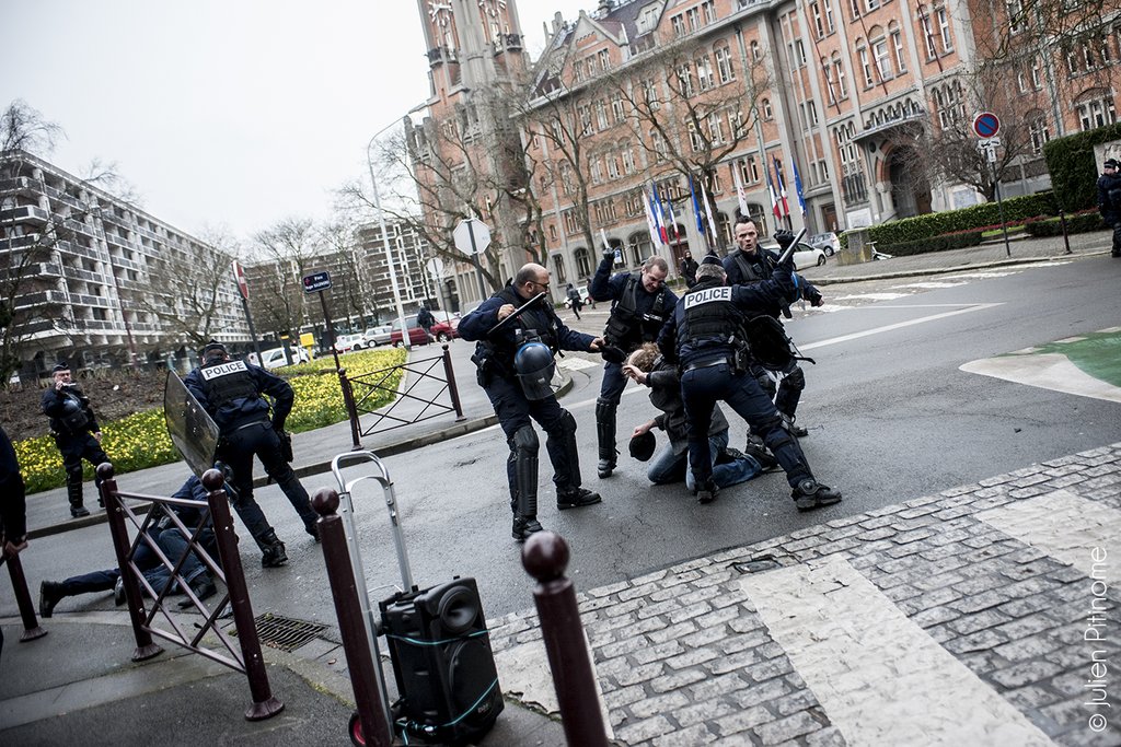 Arrestation à Lille lors de la manifestation du 31 mars