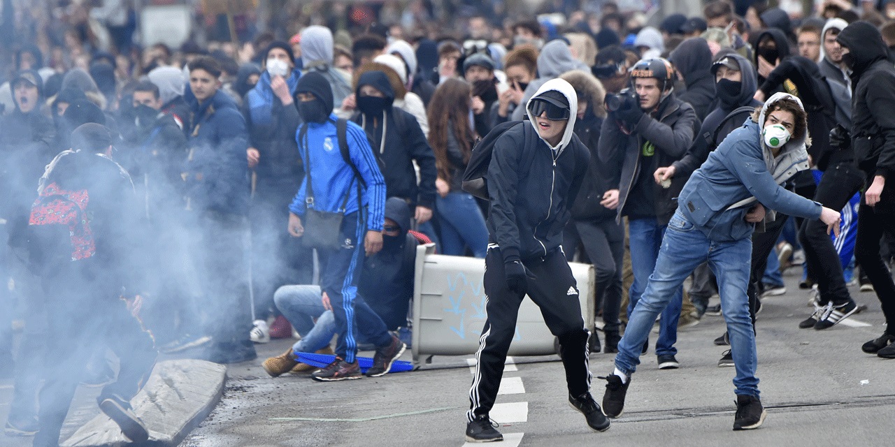Les affrontements à Nantes