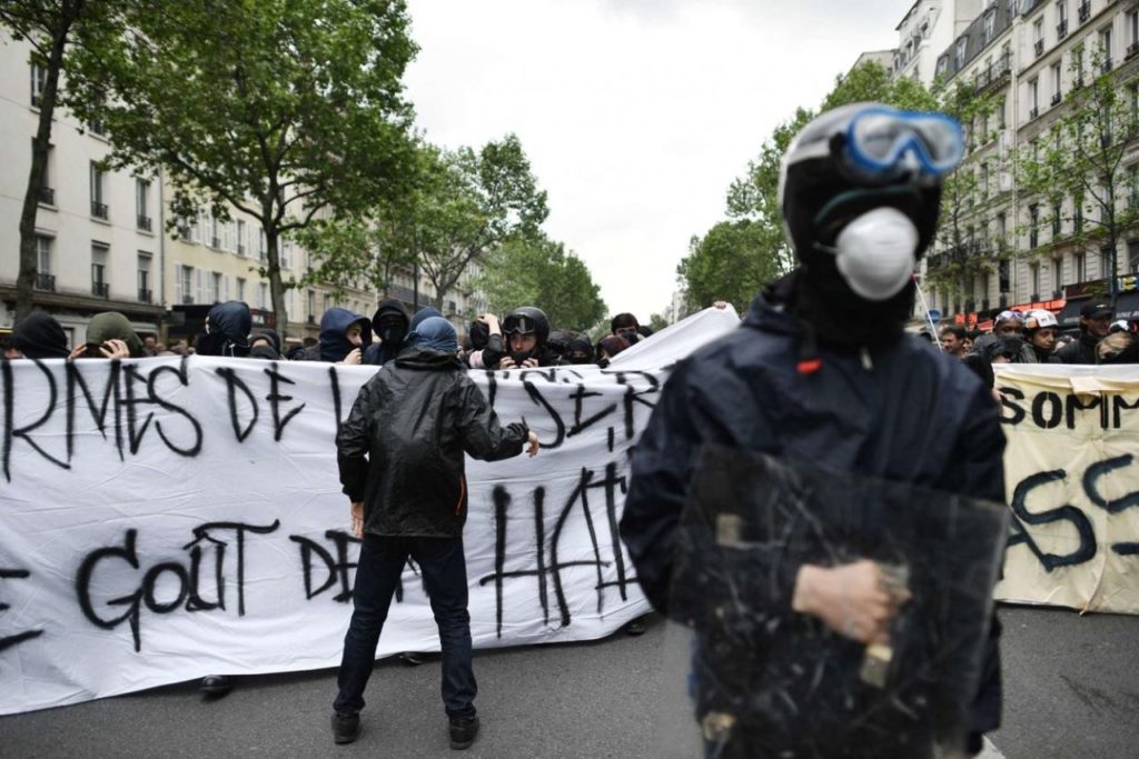 Le black bloc de cet après-midi à Paris