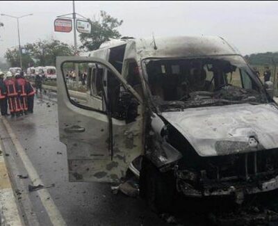 Le lieu de l'explosion à Sancaktepe