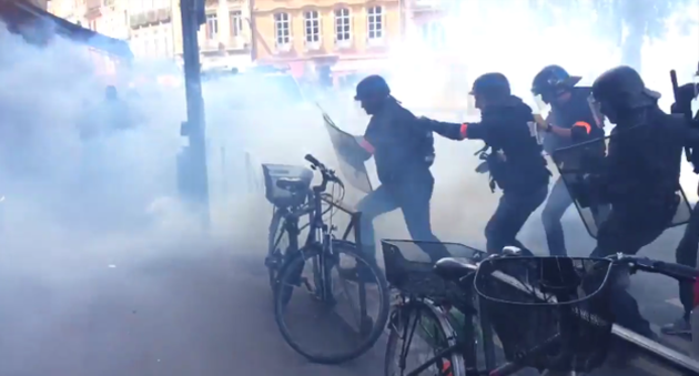 Les affrontements à Toulouse Les affrontements à Toulouse