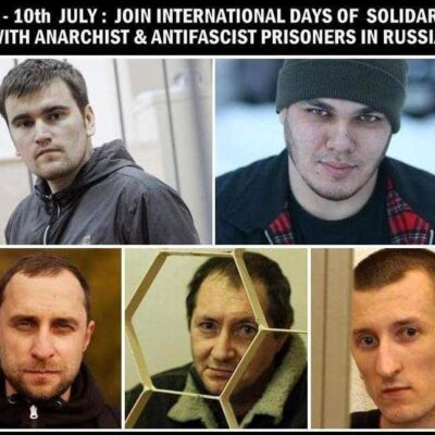 Solidarité avec les prisonniers anarchistes et antifa en Russie