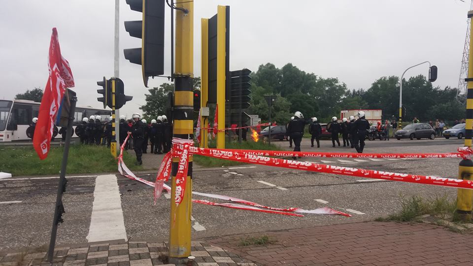 L'intervention de la police à Anvers L'intervention de la police à Anvers