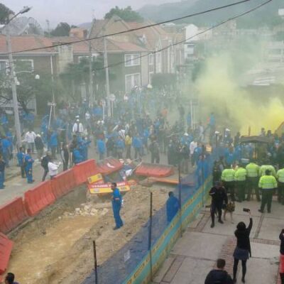Les affrontements de lundi à Bogota
