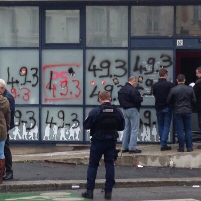 Le siège du PS au Havre, le 12 mai