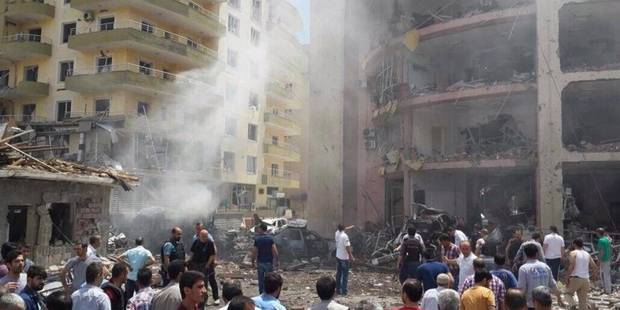 Le siège de la police de Midyat