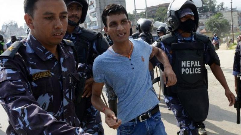 Arrestation à Katmandou