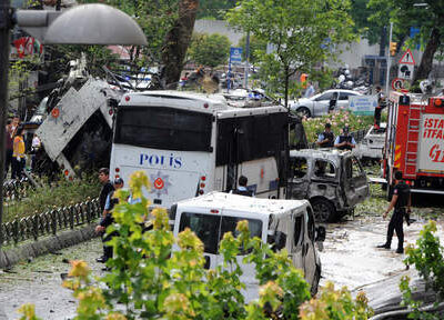 Le théâtre de l'attaque de ce matin à istanbul