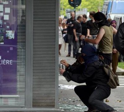 Tagage lors de la manifestation de Rennes