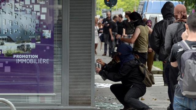 Tagage lors de la manifestation de Rennes