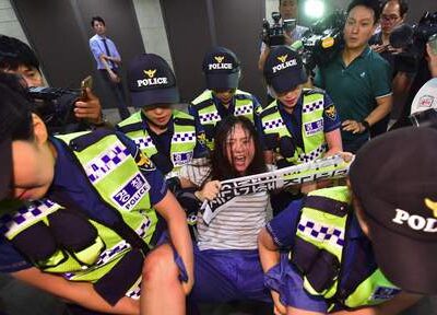 Les incidents ce jeudi à Séoul