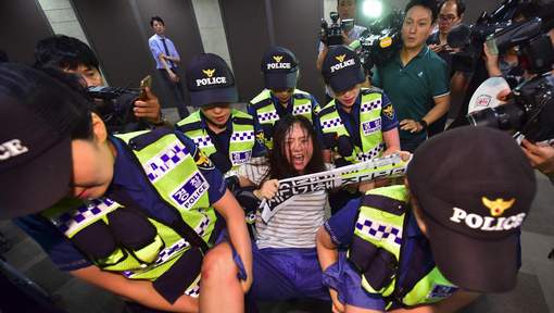 Les incidents ce jeudi à Séoul