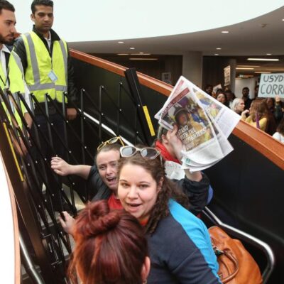 La manifestation à l'université de Sidney