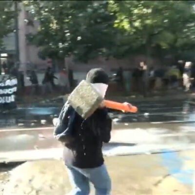 Les affrontements de Santiago