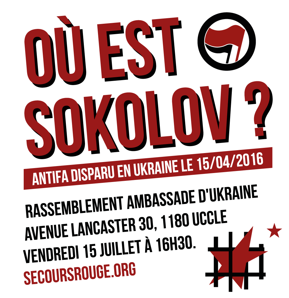 Manifestation pour Sokolov à Bruxelles
