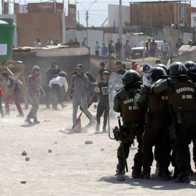 Les affrontements à Alto Hospicio